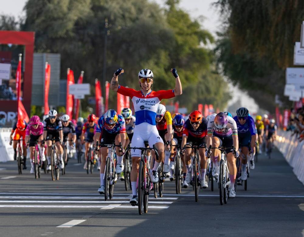Dutch cyclist Lorena Wiebes wins the opening stage
